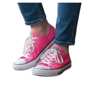 CONVERSE Hot Neon Pink Chuck Taylor All Star OX Low Top | 8
